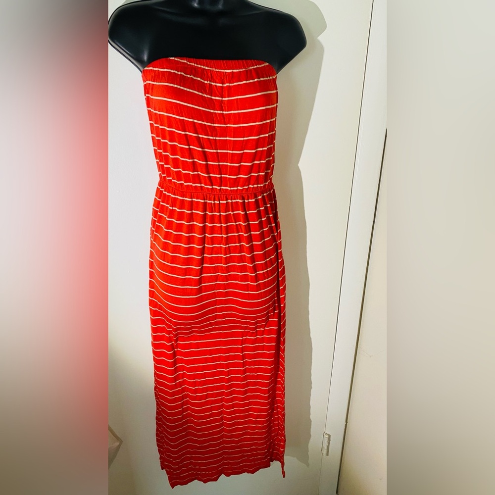 Strapless maxi dress